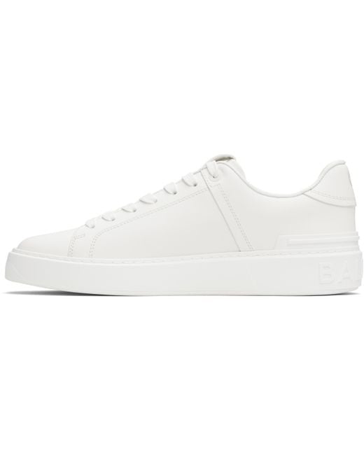 メンズ Balmain ホワイト B-Court スニーカー Black