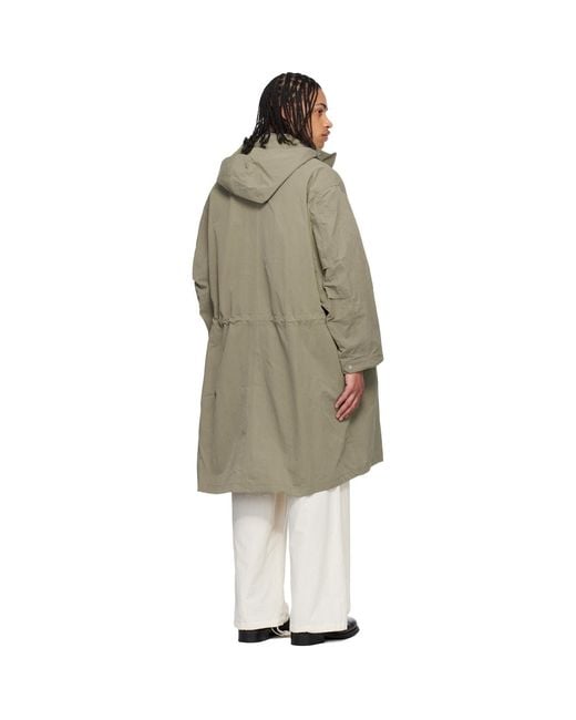 Studio Nicholson Black Taupe Lotus Coat for men