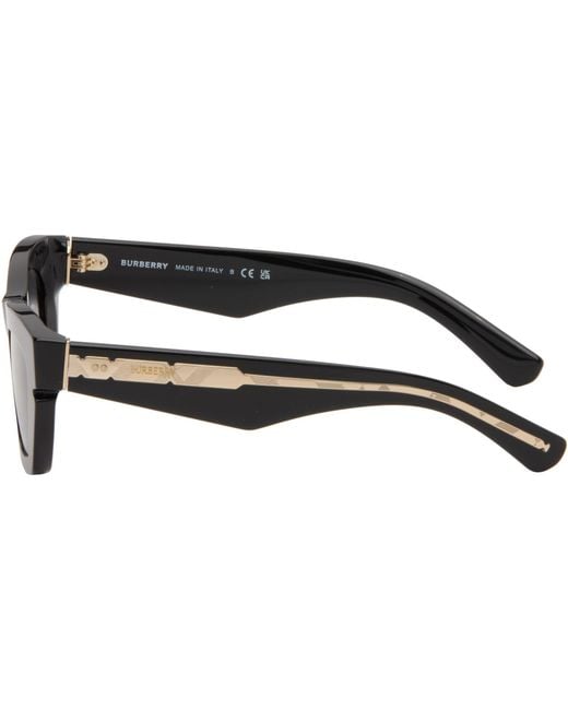 Burberry Gray Rectangle Sunglasses