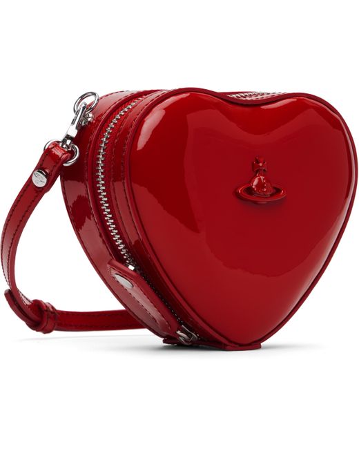 メンズ Vivienne Westwood レッド ミニ Heart クロスボディバッグ Red