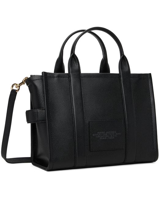 Marc Jacobs Black 'The Leather Medium' Tote