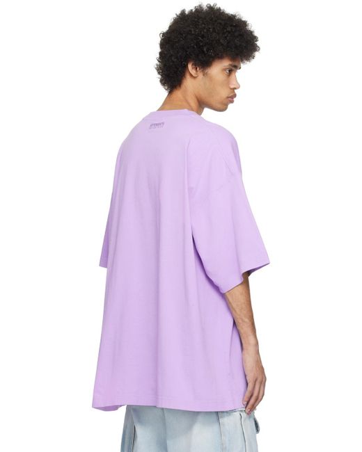 Vetements Purple Flying Unicorn T-shirt for men