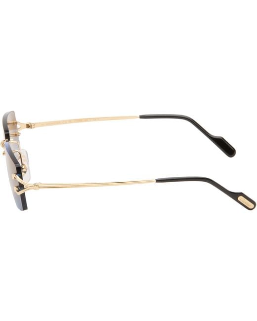 Cartier Black Classic C Motif Sunglasses for men