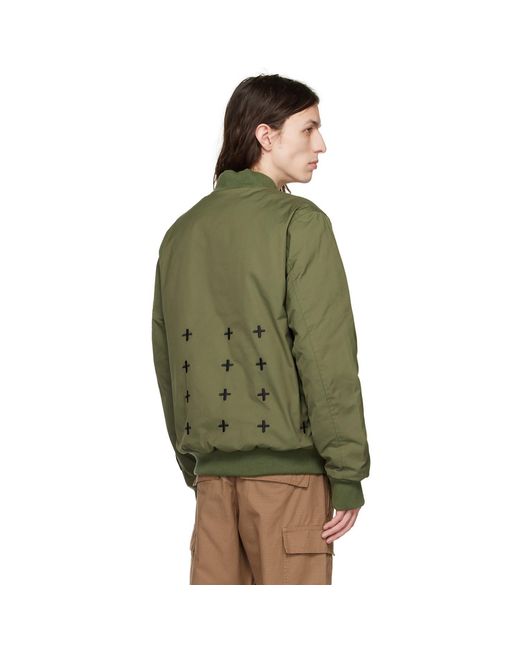 Ksubi Green Ssense Exclusive Royalty Bomber Jacket for men