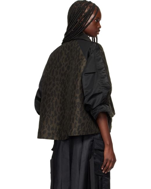 ジャケット Sacai Leopard jacket Sacai leopard-print Jacket | Brown | FARFETCH ID