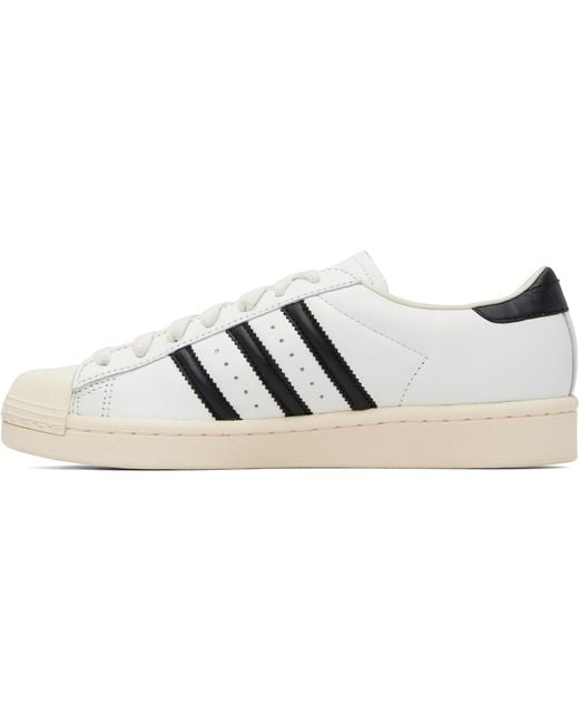 Adidas Originals White Superstar Vintage Sneakers for men