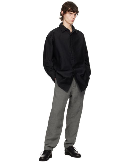 メンズ Casey Casey ブラック Volumer シャツ Black