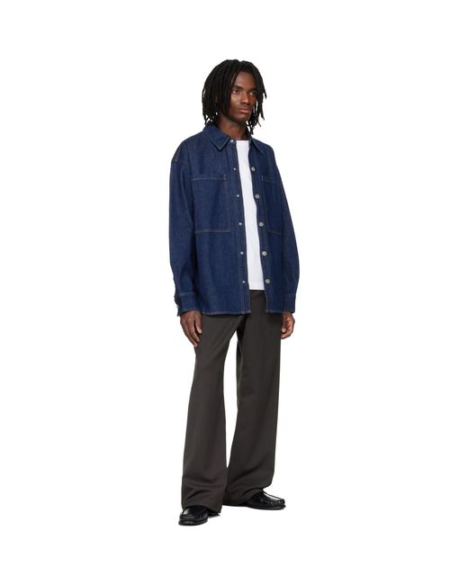 Agolde Blue Atticus Denim Shirt for men