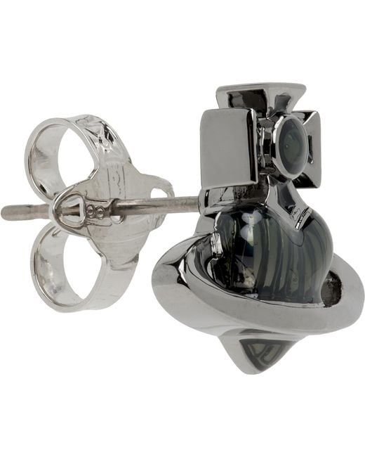 Vivienne Westwood Metallic Fabianno Stud Single Earring for men