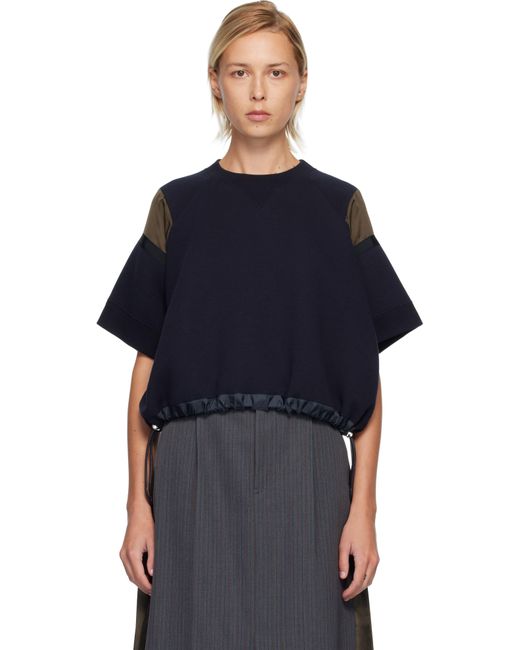Sacai Blue Sponge Sweat Sweatshirt