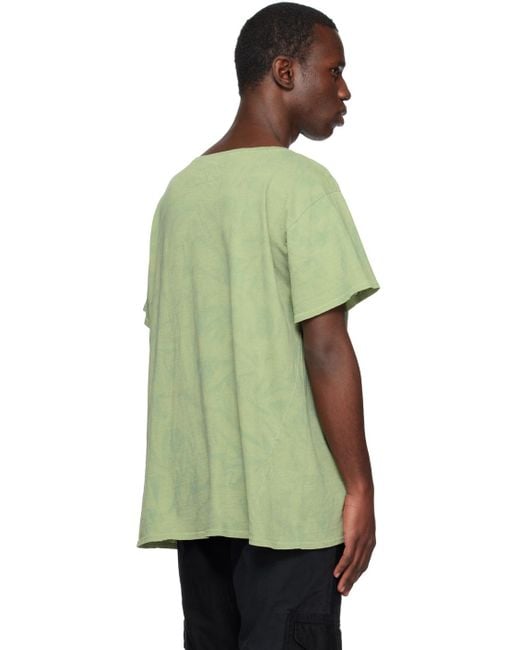 Greg Lauren Green 'gl' T-shirt for men