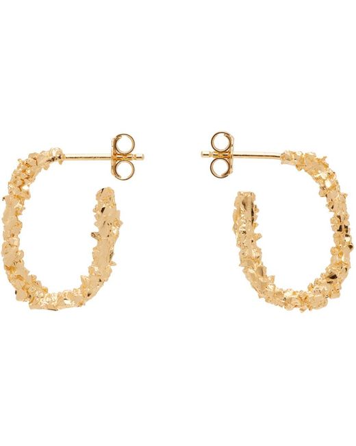 Petites boucles d'oreilles à anneau ouvert vc003 dorées exclusives à ssense Veneda Carter pour homme en coloris Black