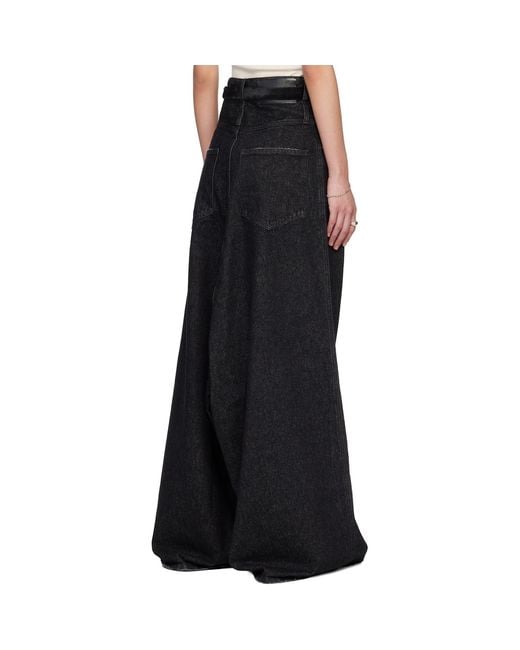 Lu'u Dan Black Drop Crotch Denim Jeans