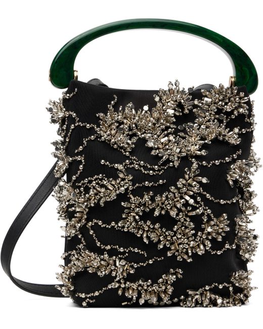 Micro Sac Noir En Cuir Dries Van Noten en coloris Black