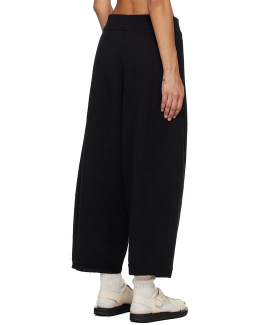 Pantalon de détente noir à taille élastique Cordera en coloris Black