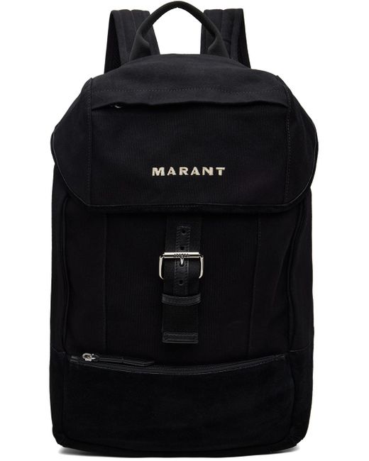 Isabel Marant Black Troy Backpack for men