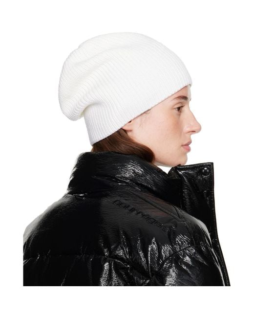 Courreges Black Ac Light Wool Beanie