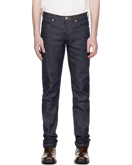 A.P.C. Blue Petit Standard Jeans for men