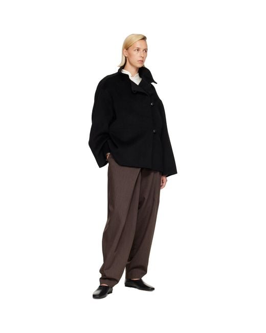 Rohe Black Double-Faced Wool Jacket