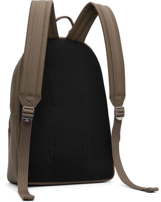 Lacoste Brown Taupe Classic Backpack for men