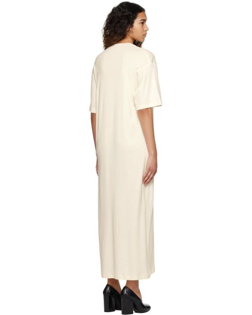 Lemaire Multicolor Off-white T-shirt Midi Dress