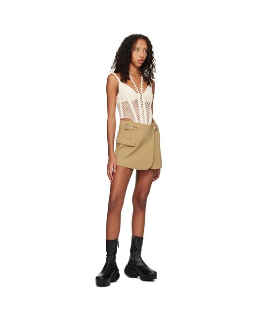 Dion Lee Black Interlock Blazer Miniskirt