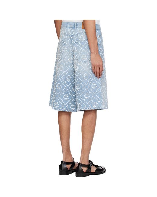 Casablanca Blue Pearl Shorts for men