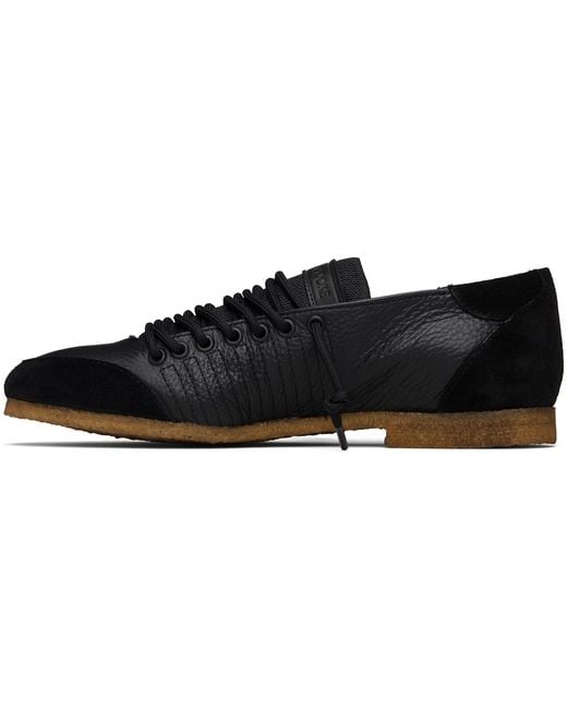 STEFAN COOKE Black Laced Trainer Sneakers