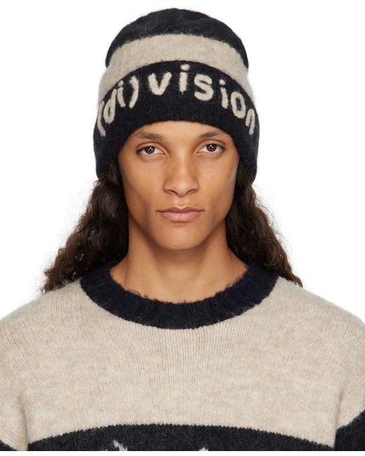 DI)VISION (di)vision Striped Beanie in Black for Men | Lyst UK