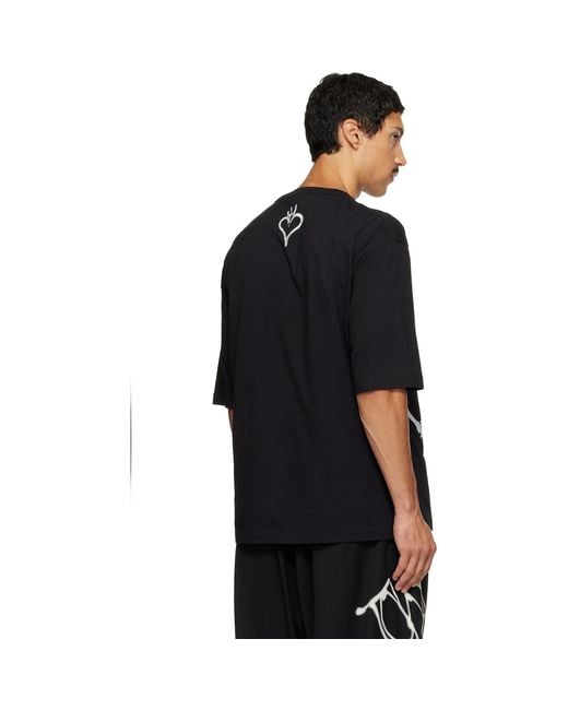 Y-3 Black Chito Edition Graphic Short Sleeve T-Shirt for men