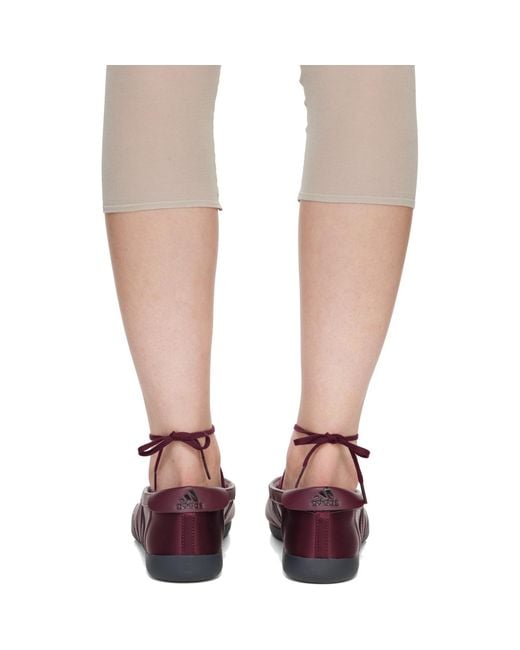 Adidas Originals Brown Burgundy Taekwondo Mei Ballerina Flats