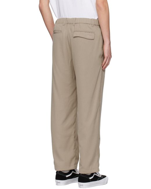 Dime Natural Pleated Trousers for men