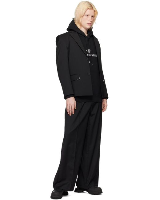 Han Kjobenhavn Black Relaxed-fit Trousers for men