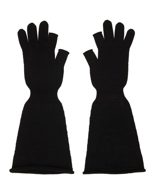 Rick Owens Black Tower Sphinx Gloves
