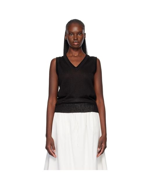 NOTHING WRITTEN Black Dore Sleeveless Knit Top