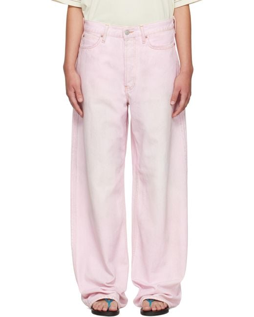 Acne ピンク 1981 ルーズフィット ジーンズ Pink