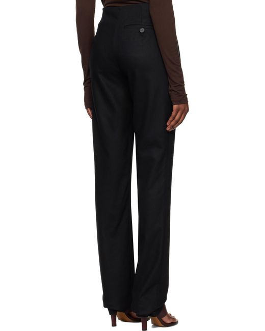 Frankie Shop ブラック Morrison ロング トラウザーズ Black