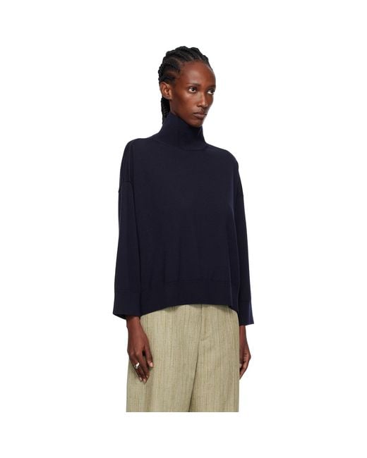Bottega Veneta Blue Classic Wool Turtleneck