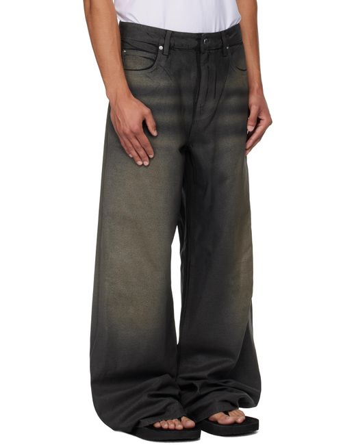 Jean Décontracté Noir À Effet Cuir Alexander Wang pour homme en coloris Black