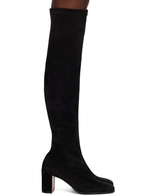 Christian Louboutin Black Stretchadoxa Suede Over-the-knee Boots 70