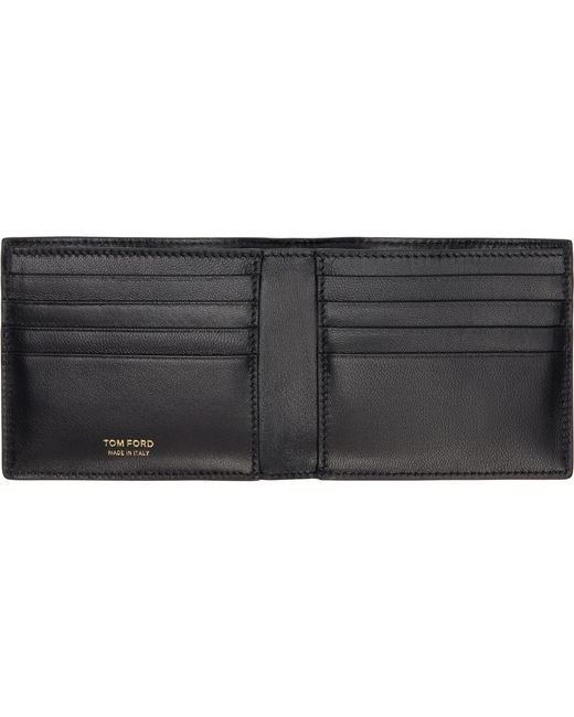 Tom Ford Black Exotic Line Bifold Wallet for men