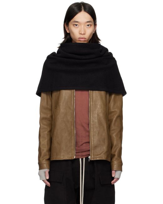 Rick Owens Porterville Cowl Scarf in Black for Men | Lyst Rick Owens Porterville Cowl Scarf in Black for Men | Lyst