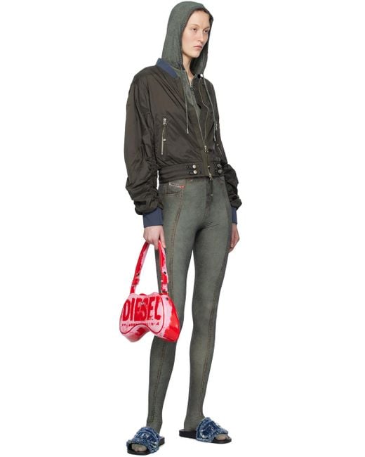 DIESEL カーキ G-noak ボンバージャケット ブラック | Lyst