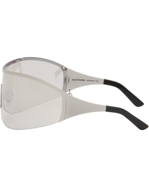 Acne Black Metal Frame Sunglasses