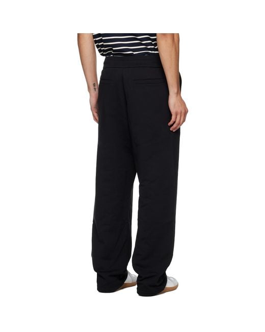 Balmain Black Paris' Writing Sweatpants for men