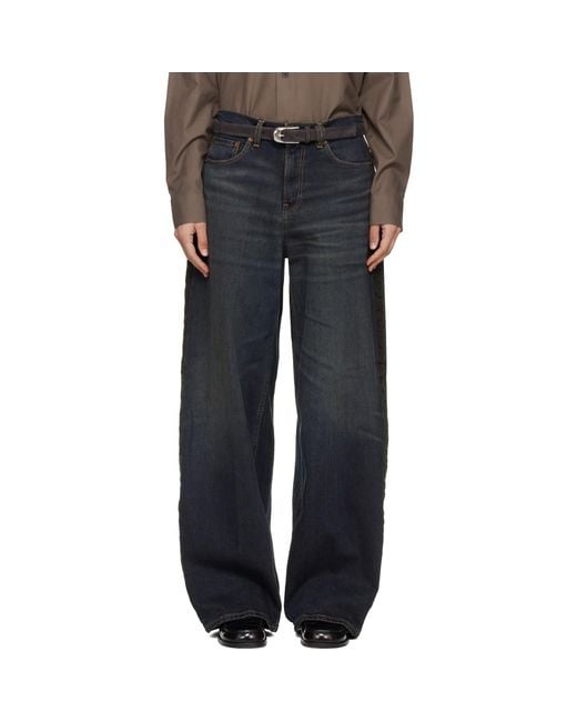 6397 Black Tuxedo Roomy Jeans
