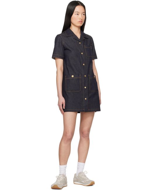 Moncler Black Denim Shirt Minidress