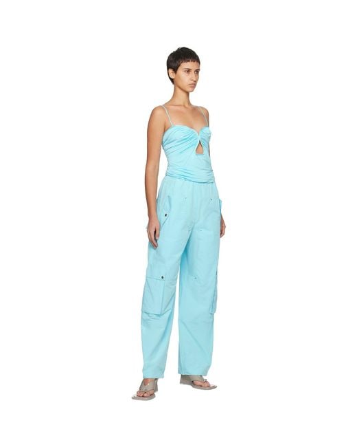 Paris Georgia Blue Elevated Cargo Pants