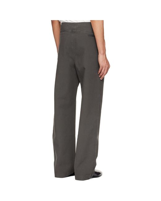 Fear Of God Gray Garment Dyed Cotton Casual Trousers for men