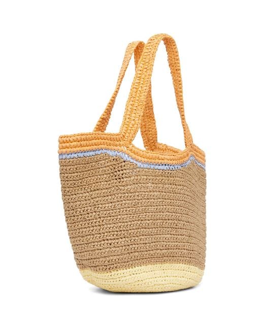 Marni Metallic Paper Raffia Seaside Tote